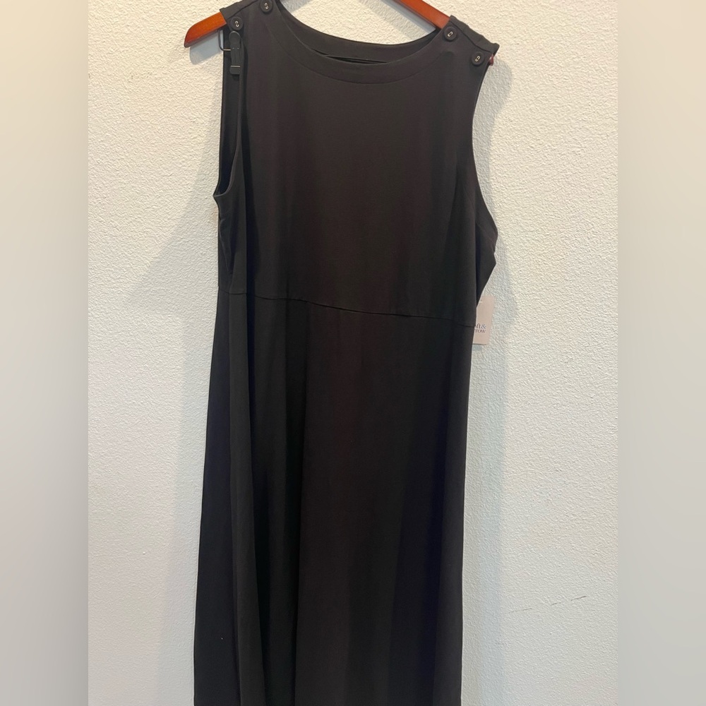 Croft &‎ Barrow black sleeveless dress. New. Size XL